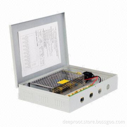 Centralized CCTV Power Supply with 9-channel and 120W Maximum Output Power, 12V, 10A Output Standard